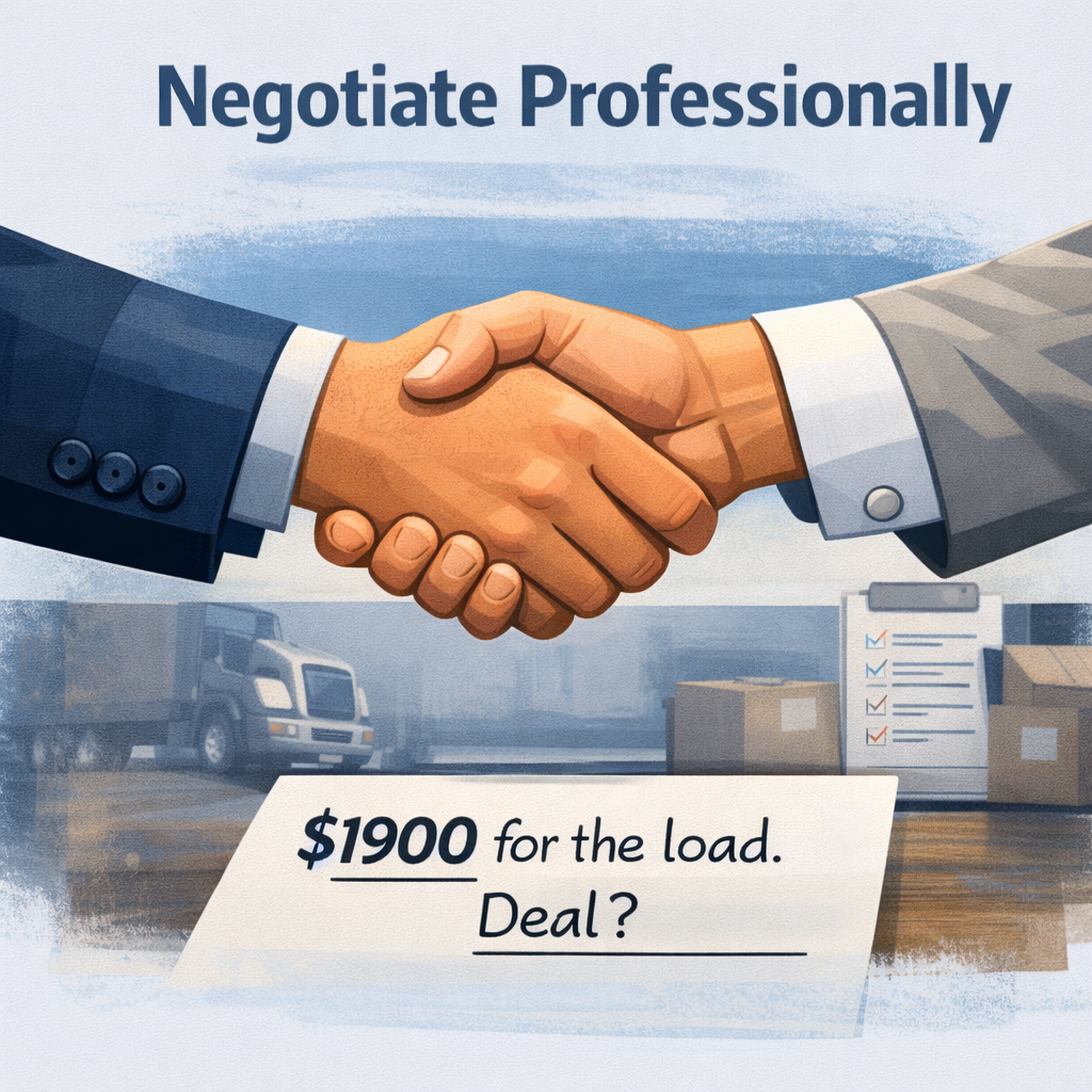 Negotiate professionally